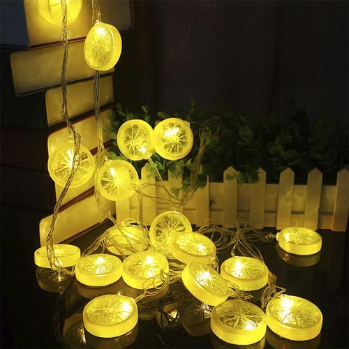 Home Decoration Christmas Led String Lights,LED Lemon Slices String Light Christmas led Lights for Bedroom Garden Parties Wedding Outdoor